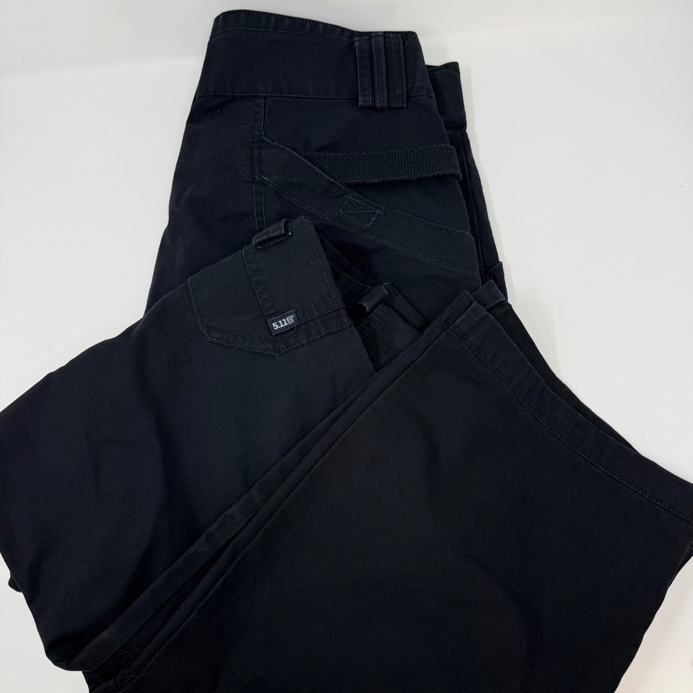 5.11 Tactical Mens Black Ripstop Cargo Pants 74363-019 Size 34x32 Workwear